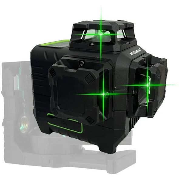 DEDRA MULTILASER 3D, ZIELONY, DIODY SHARP 3x360