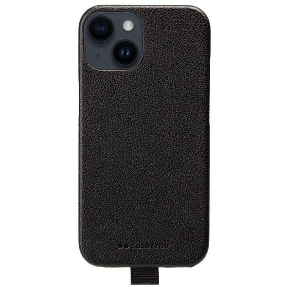 Case & Me Amelie cover in leather effect material for iPhone 14- Black standard