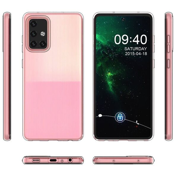 Żelowy pokrowiec etui Samsung Galaxy A73 Ultra Clear 0.5mm - przezroczysty HURTEL