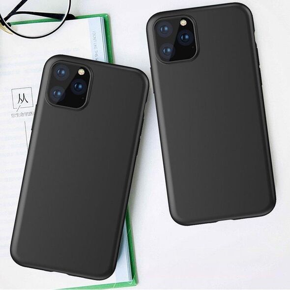 Żelowe elastyczne etui pokrowiec do iPhone 14 Pro Max Soft Case - czarny HURTEL