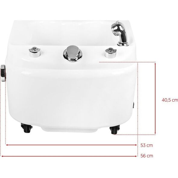 Brodzik Azzurro do pedicure z hydromasażem A023