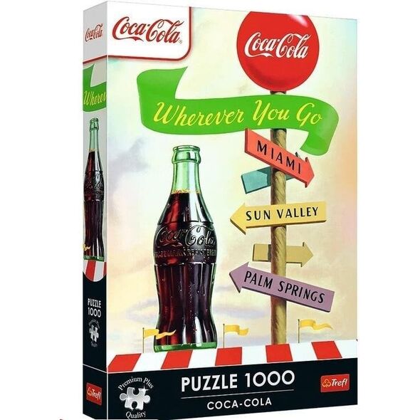 Puzzle 1000 Coca-Cola:Gdziekolwiek zmierzasz TREFL