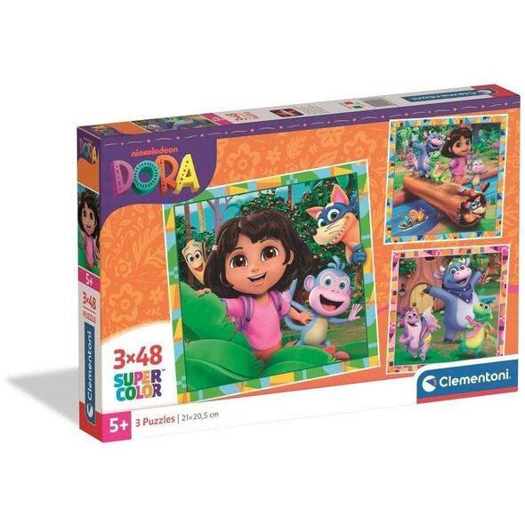 Puzzle 3x48 Super Kolor Dora