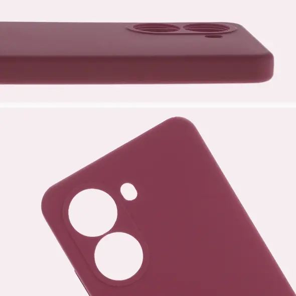 Silikonowe etui Bizon Soft Case do Xiaomi POCO X7 Pro ciemnofioletowe