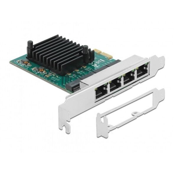 Delock DELOCK PCI Express x1 Karte 4 x RJ45 Gigabit LAN RTL8111