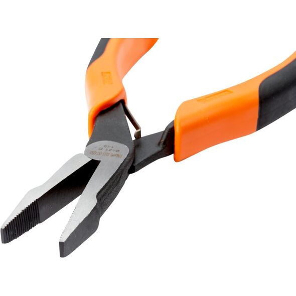 Bahco Μυτοτσίμπιδο με επίπεδη μύτη, 1.62 cm, 4.9 cm, 8.7 mm, Ατσάλι, Πολυπροπυλένιο (PP), Μαύρο, Πορτοκαλί