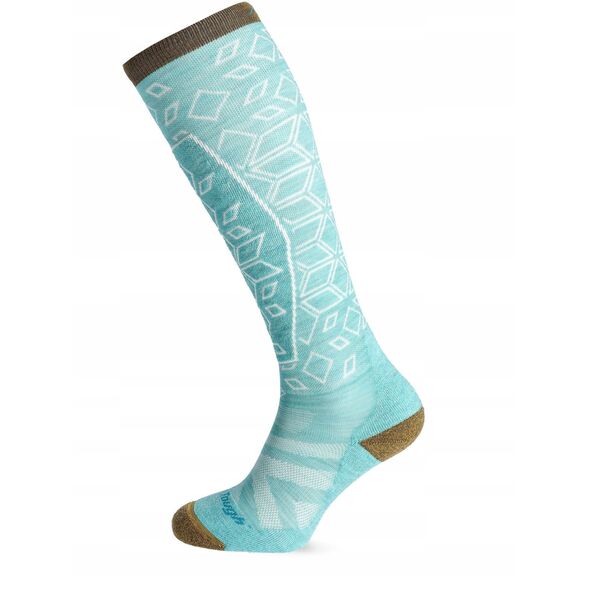 Skarpety damskie Darn Tough Traverse OTC Lightweight Ski and Snowboard Sock - aqua rozmiar: s