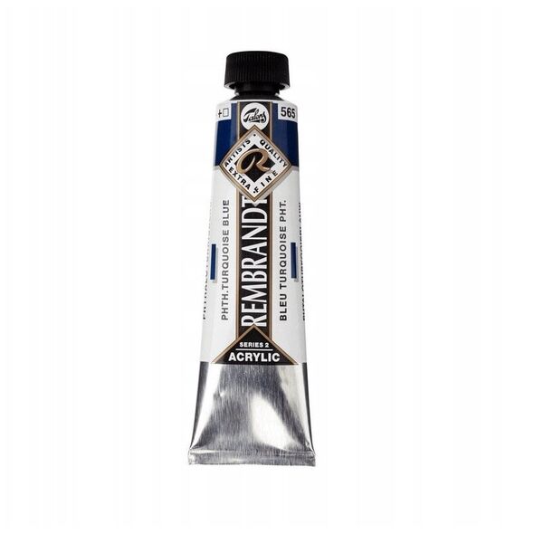 Rembrandt Acrylic Colour Tube 40 ml Phthalo Turquoise Blue 565