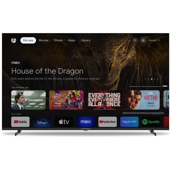 TV SET LCD 55" QLED/WHITE 55UG4S14W THOMSON