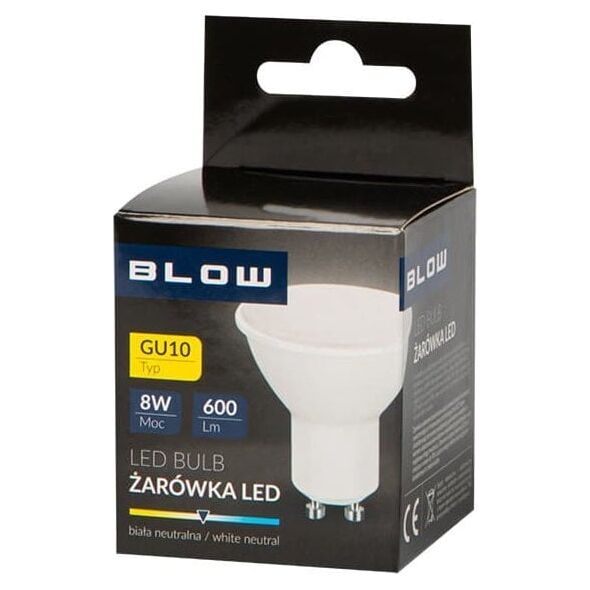 Blow 87-408# Żarówka led  gu10 8w 230v b.neutralna