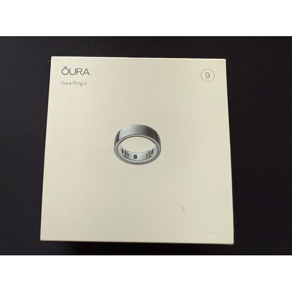 Oura Ring 4 έξυπνο δαχτυλίδι, Ασημί, μέγεθος 9