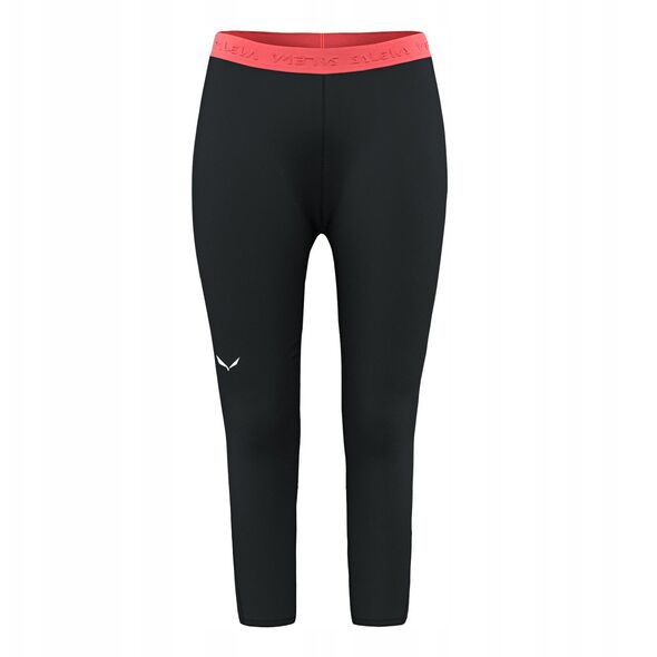 Legginsy termoaktywne damskie Salewa Cristallo Warm Amr 3/4 Tight - black out rozmiar: s