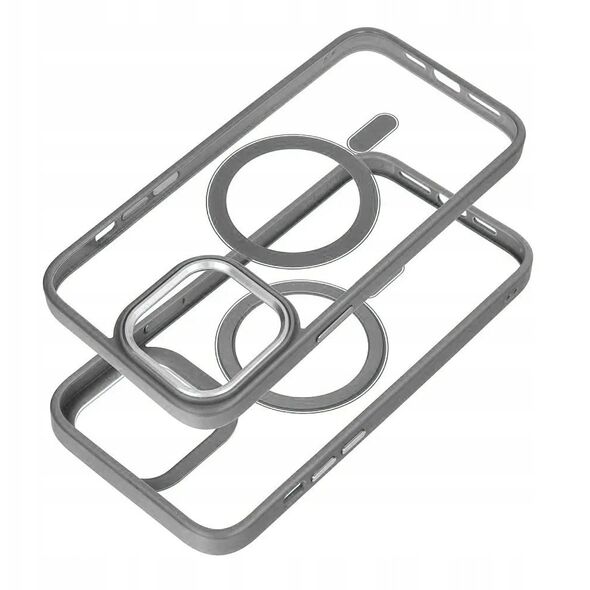 Futerał COLOR EDGE MAG COVER kompatybilny z MagSafe do IPHONE 16e (SE 4 2025) tytanowy szary