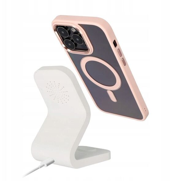 Futerał COLOR EDGE MAG COVER kompatybilny z MagSafe do IPHONE 15 Pro Max różowy