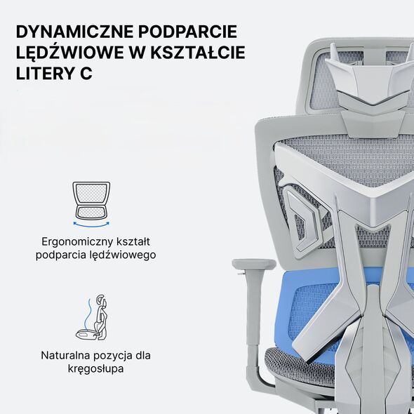 Fotel gamingowy Anda Seat X-Air Mega Size XL Mesh Gray Twilight