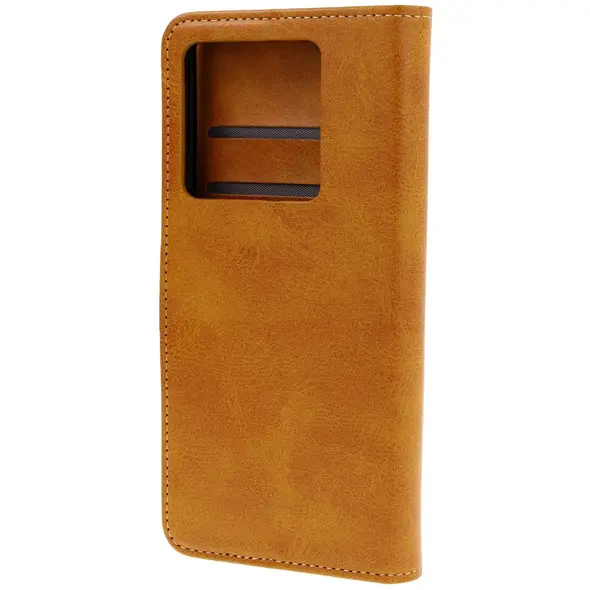 Etui z klapką Bizon Case Pocket do Xiaomi 14T Pro brązowe