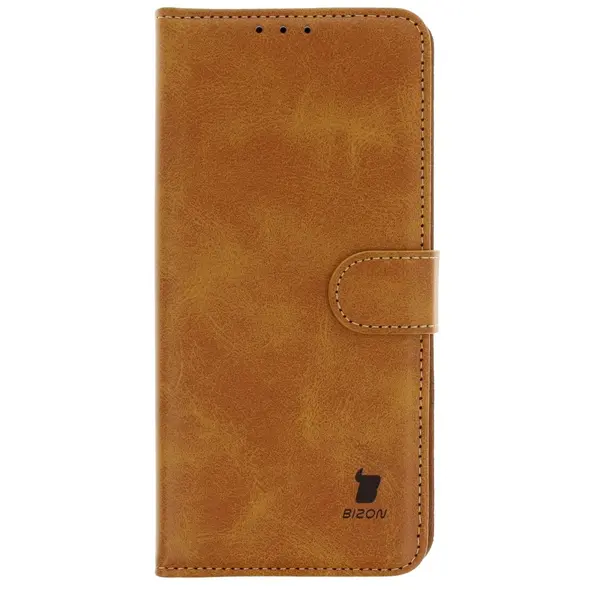 Etui z klapką Bizon Case Pocket do Xiaomi Poco X7 Pro brązowe