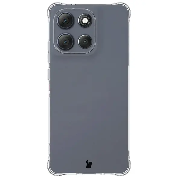 Elastyczne etui + 2x folia na ekran Bizon Case Clear Pack do Motorola Moto G86 Power 5G