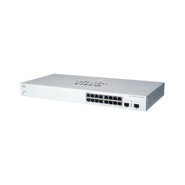 Cisco switch CBS220-16T-2G, 16xGbE RJ45, 2xSFP (CBS22016T2GEURF)- produkt REFRESH