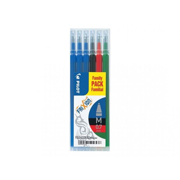 Ανταλλακτικό PILOT FriXion Medium 0.7 mm - με 6 τεμ. διάφορα χρώματα