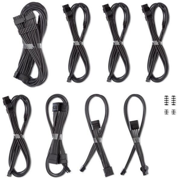 CableMod C-Series Pro ModMesh Kabelset fr Corsair RMi, RMx und RM Netzteile - carbon