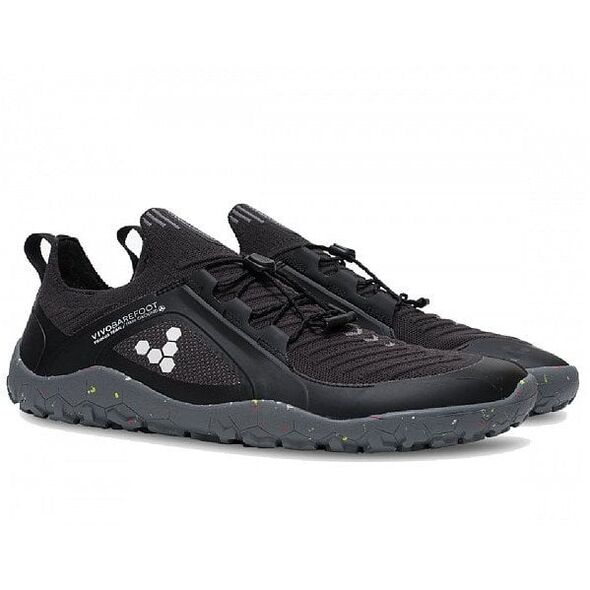 Buty trailowe damskie Vivobarefoot Primus Trail Knit FG - obsidian/obsidian