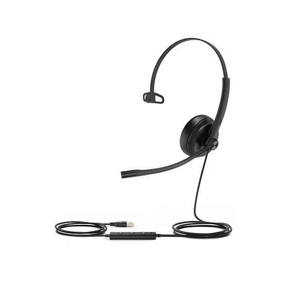 Yealink UH34 SE Mono UC USB-A Zestaw słuchawkowy Przewodowa Opaska na głowę Połączenia/muzyka USB Typu-A Czarny
