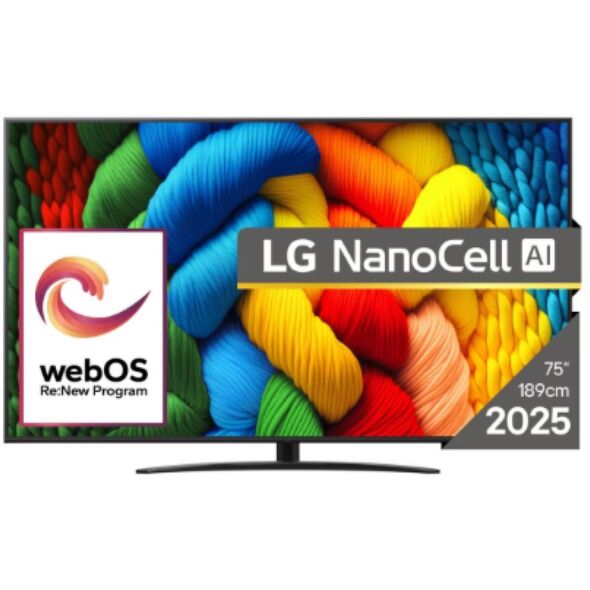LG 75NANO81A3A 75inch 4K NanoCell TV