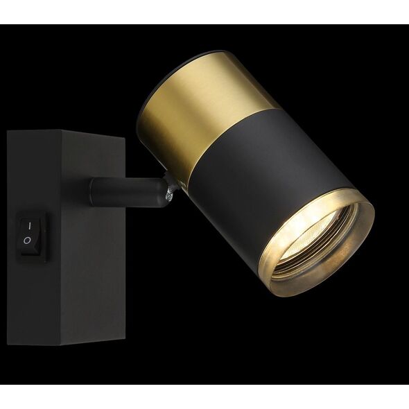 Spotlight GLOBO BRISBON, 1xGU10 max 1x25W, black/copper color. 7x9x12cm