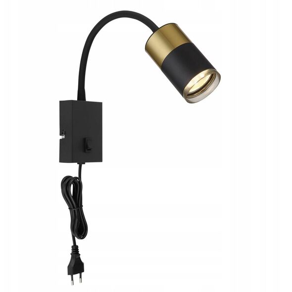 Spotlight GLOBO BRISBON, 1xGU10 max 1x25W, black/copper color. 7x33x43cm