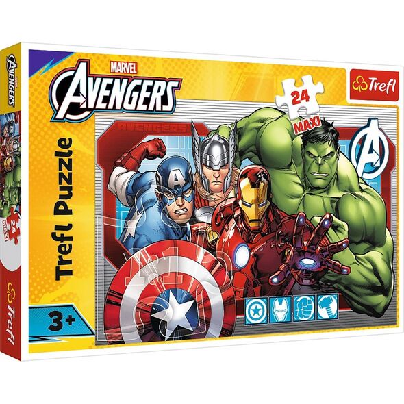PUZZLE 24EL TREFL MAXI AVENGERS SPRAWIEDLIWI PU8