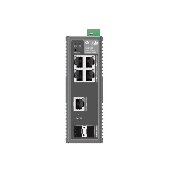 Omada IES206G6-Port Gigabit Industrial Easy Managed Switch