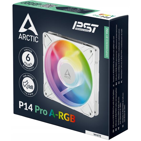 ARCTIC P14 Pro A-RGB PWM Lfter - 140mm, wei