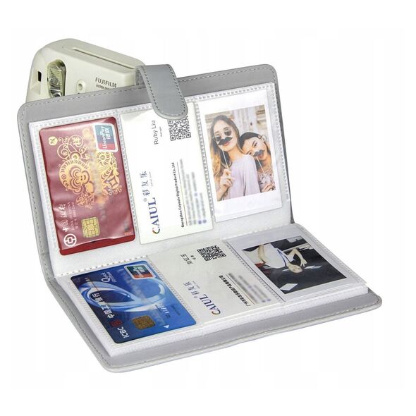 Futerał Etui Pokrowiec Do Fuji Fujifilm Instax Mini 41+ Album Na 96 Zdjęć / Szary