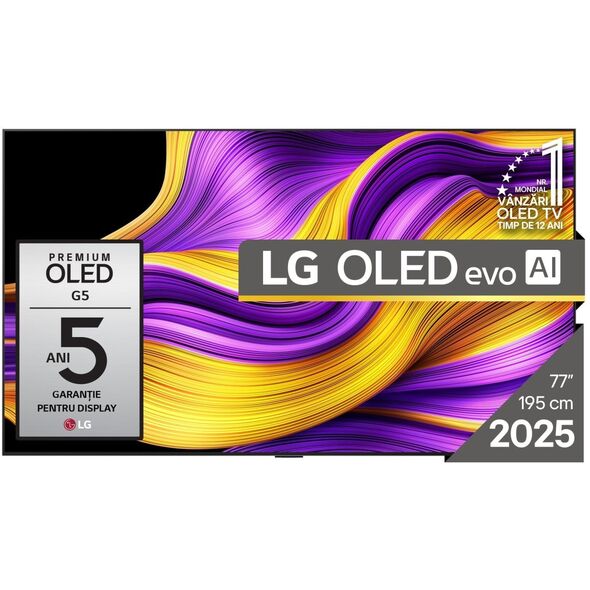 LG OLED evo AI OLED77G51LW Telewizor 195,6 cm (77") 4K Ultra HD Smart TV Wi-Fi Czarny