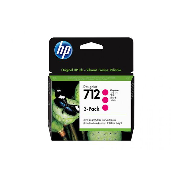 HP Μελάνι Inkjet No.712 Magenta 3-Pack (3ED78A) (HP3ED78A) έως 12 άτοκες Δόσεις