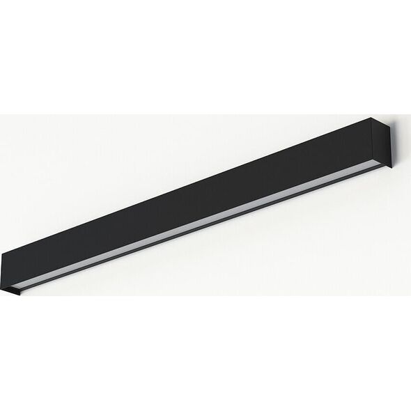 Kinkiet Nowodvorski Metalowa listwa ścienna Straight Wall 7594 minimalistyczna czarna
