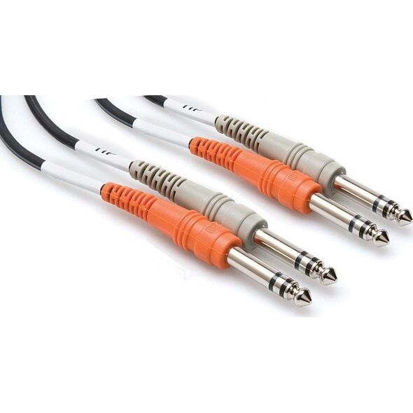 Kabel Hosa Jack 6.3mm x2 - Jack 6.3mm x2 4m czarny (CSS-204)
