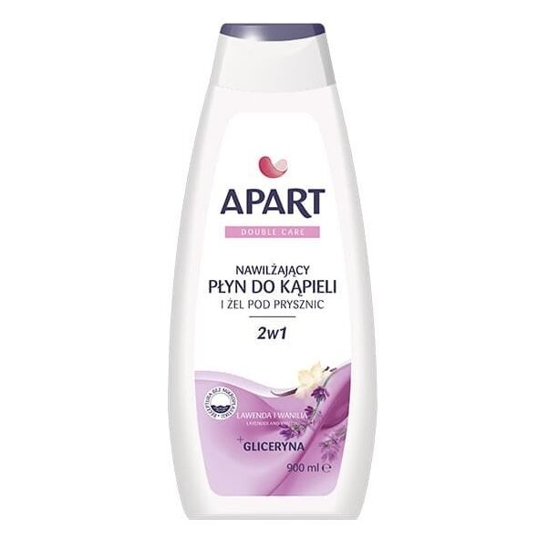 Apart Natural Double Care żel pod prysznic i płyn do kąpieli 2w1 Lawenda i Wanilia 900ml