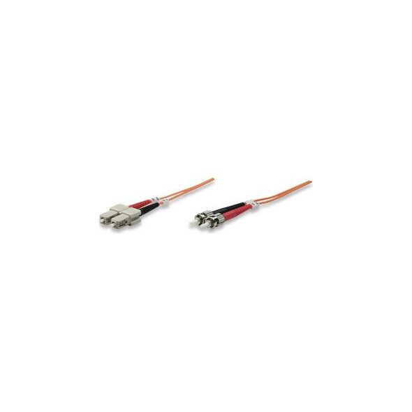 Intellinet Network Solutions Patchcord światłowodowy OM2 50/125 MM ST-SC Duplex 2m (470117)