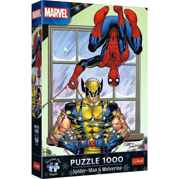 Trefl Puzzle Premium Plus Quality Marvel Spider-Man & Wolverine: Święta 1000 elementów (12088)