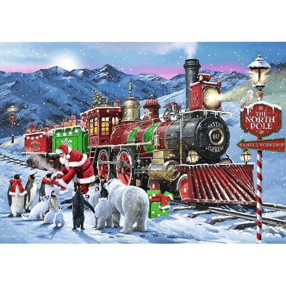 Trefl Puzzle Premium Plus Quality Świąteczny pociąg 1000 elementów (12097)