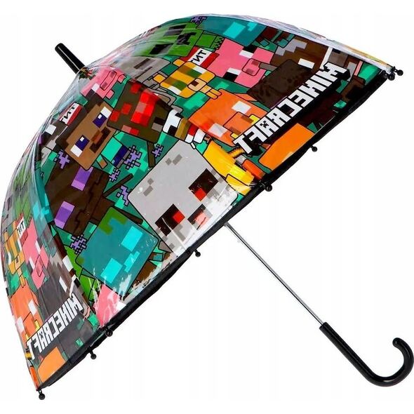 Kids Euroswan Parasolka przezroczysta 48cm Minecraft MC00006 Kids Euroswan