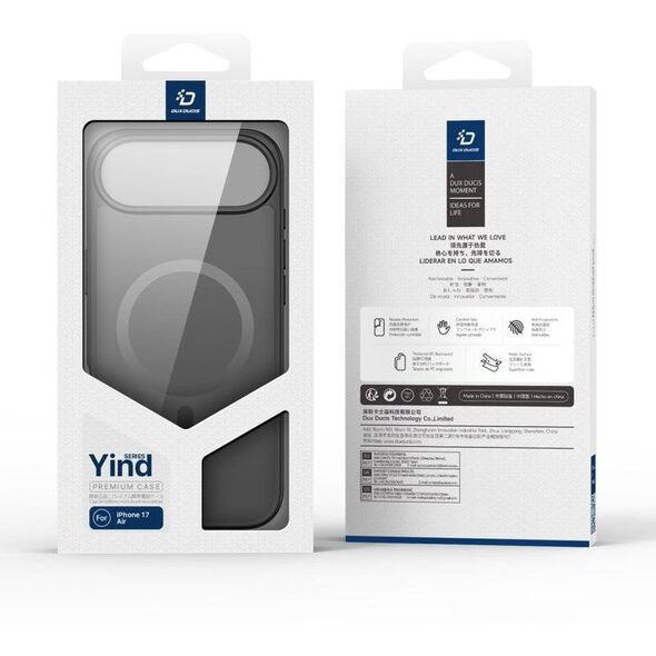 Etui Dux Ducis Yind na iPhone 17 Air kompatybilne z MagSafe - czarne