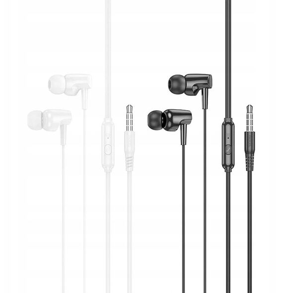 Słuchawki przewodowe douszne Jack 3,5 mm Hoco M112 białe