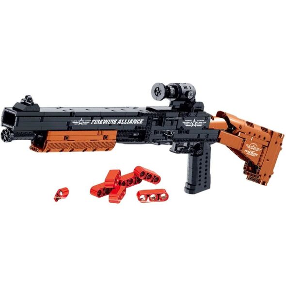 Klocki Konstrukcyjne Karabin M4 Bernelli Funkcja Strzału 1137 el. LEAN Toys