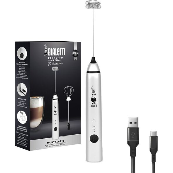 Bialetti 0006770 spieniacz / podgrzewacz do mleka Automatyczny Stal nierdzewna