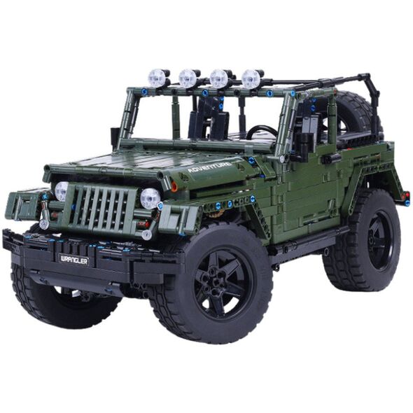 Klocki Konstrukcyjne Auto Terenowe Zielony Khaki 2078 el.