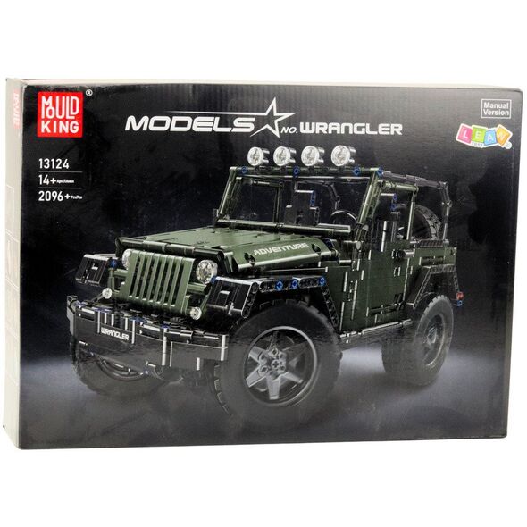 Klocki Konstrukcyjne Auto Terenowe Zielony Khaki 2078 el.