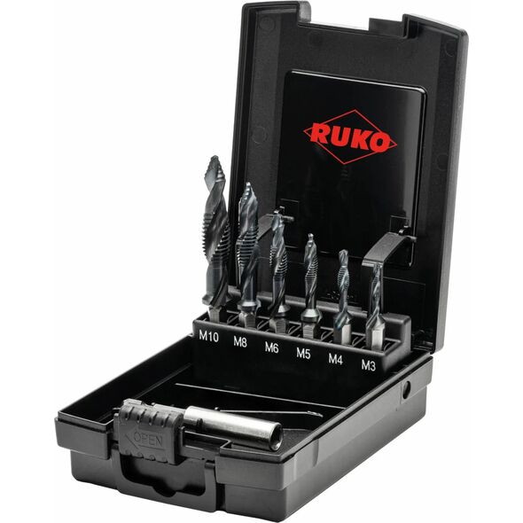 Machine tap set RUKO Ultimatecut HSS M3-M10